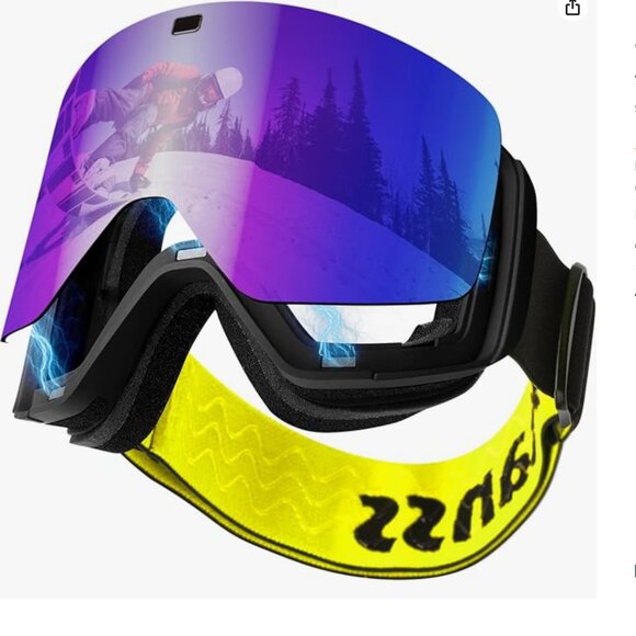 OTG Ski Goggles Over Glasses - Picture 1 of 6